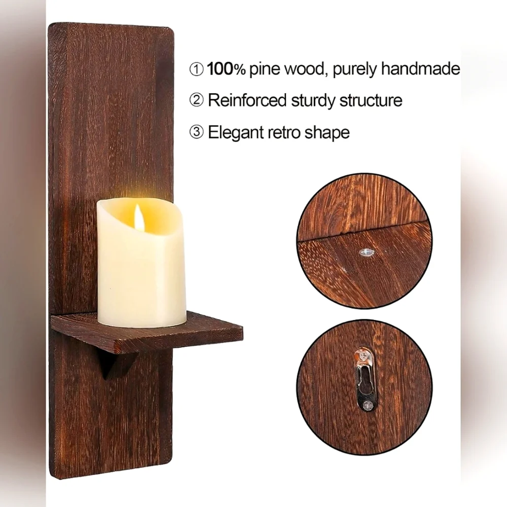 Set of 2- Rustic Wall Sconces